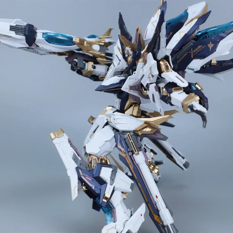 Aurora Series Alloy Die Cast Skeleton Action Figurine Mecha High Detail Articulated Assembly Model Toy Desktop Decore Boy Gifts
