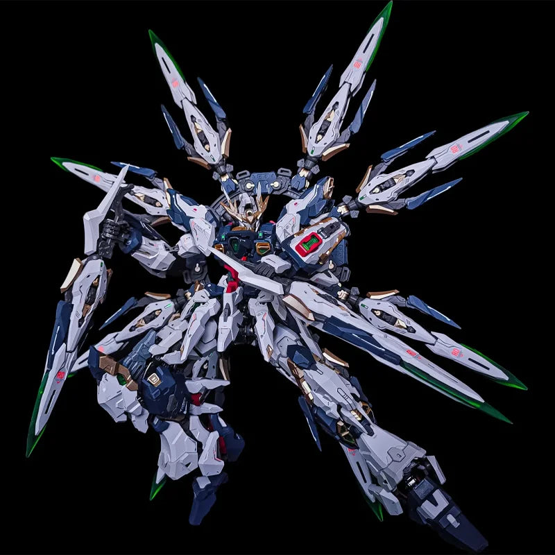 1/100 Apocalypse Series Pre-Assembled Alloy Skeleton Action Figure Mecha Warrior High Detail Detachable Parts Assembly Model Toy