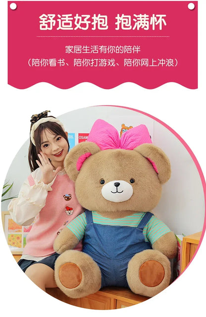 Cute Classic Butterfly Feifei Bear Plush Toys Kawaii Bow Tie Bear Plushie Pillow Stuffed Soft Dolls for Kids Girls Lover Gifts