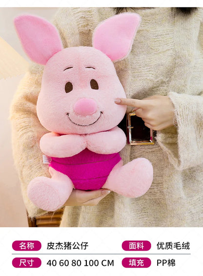 60/80/100cm Super Big Size Piglet Disney Anime Plush Stuffed Doll Kawaii Room Decoration Plushies Children's Pillow Holiday Gift