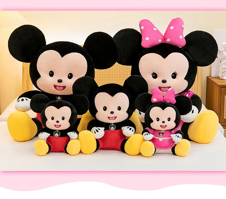 Cartoon Mickey Mouse Plush Toy Couple for Kids Birthday Xmas Gift Wedding Bed Doll Valentines Minnie Present Arcade Stuffed toy