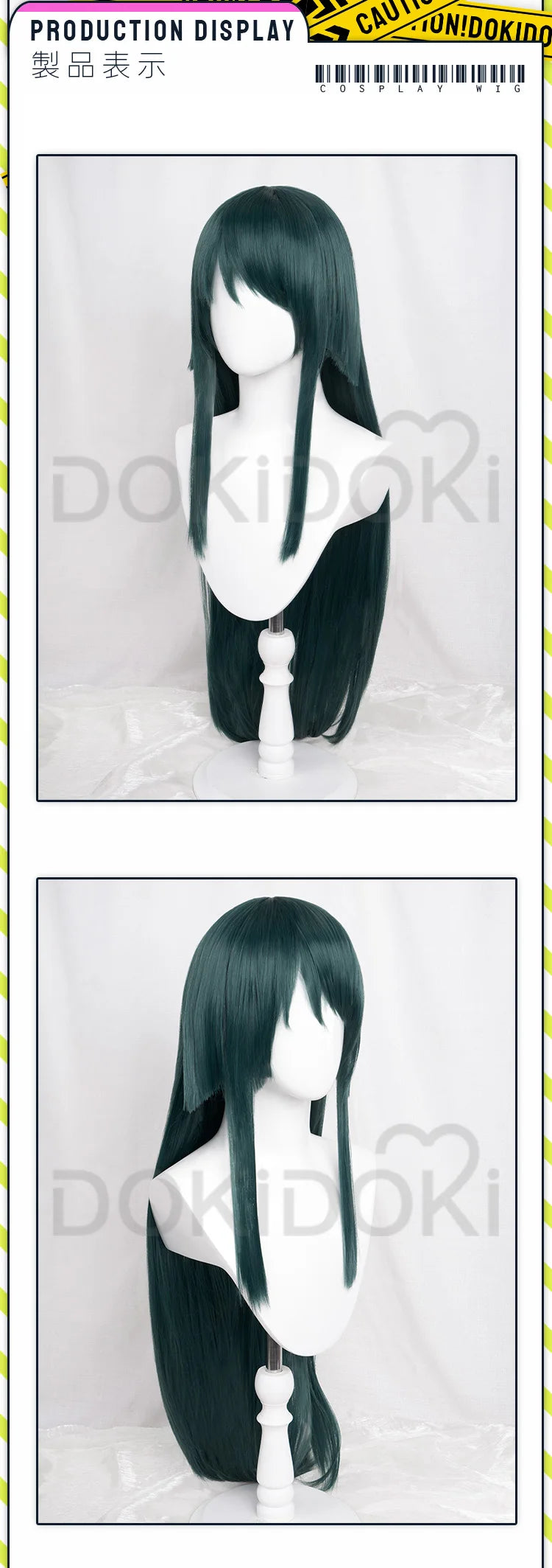 IN STOCK Saya Wig Game The Song of Saya Cosplay DokiDoki Women Long Green Wig Saya Free Wig Cap High Heat Resistant Christmas
