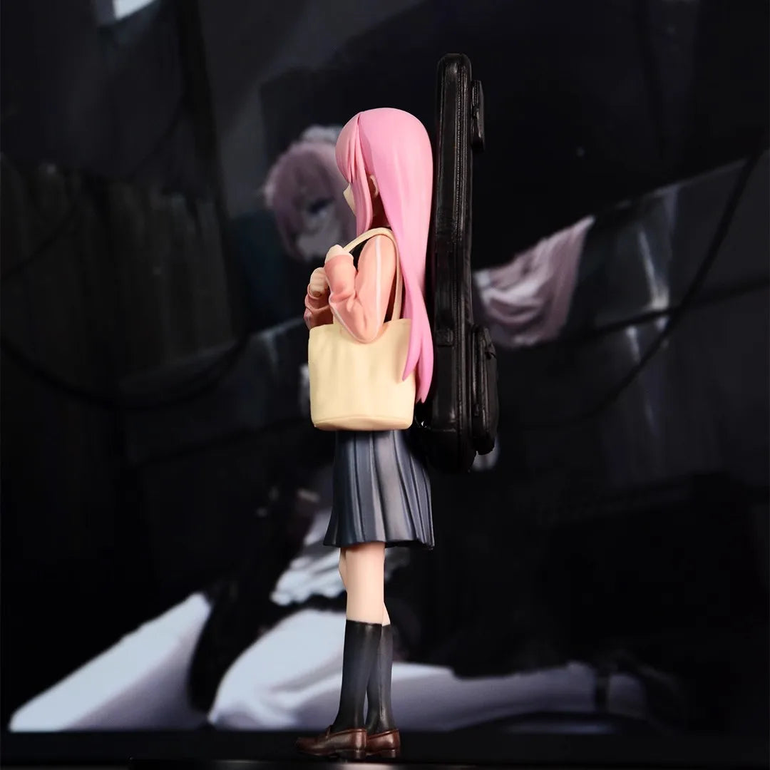 BOCCHI THE ROCK! Gotoh Hitori PVC Action Figure Anime Guitar Girl Backpack Pose Hitori Chan Cute Desk Decor Fan Collectible Gift