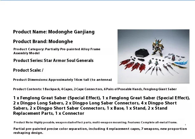 Motor Nuclear MNPQ-XH04 Ganjiang 16cm ABS Model Kit