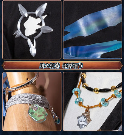 Identity V Clear Rationality Cosplay Costume Wig Composer Frederick Kreiburg Uniform Headwear Halloween for Women Men Carnival