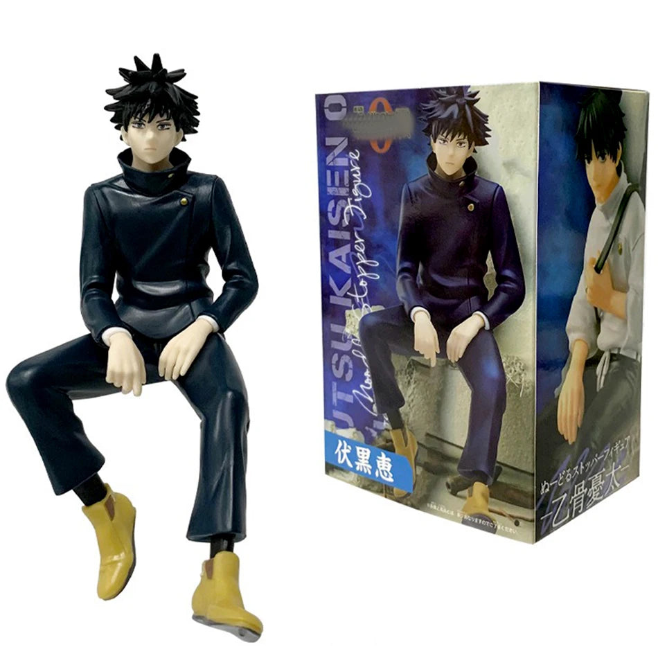 New Jujutsu Kaisen Fushiguro Megumi Action Figural Sitting Doll Car Decoration PVC Model Kids Gifts Model Toys