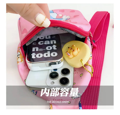 Bingo Friends Children'S Bag Cute Bluey Family Kids Chest Bag Kindergarten Cartoon Light Crossbody Bag Halloween Christmas Gift