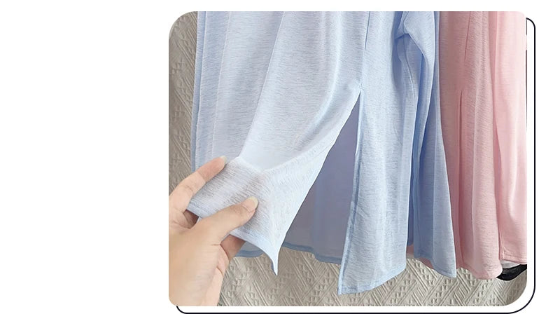 Women’s Long Sleeve Yoga Shirt O-Neck Breathable Loose Fit Sports Top for Running Pilates Gym Fitness