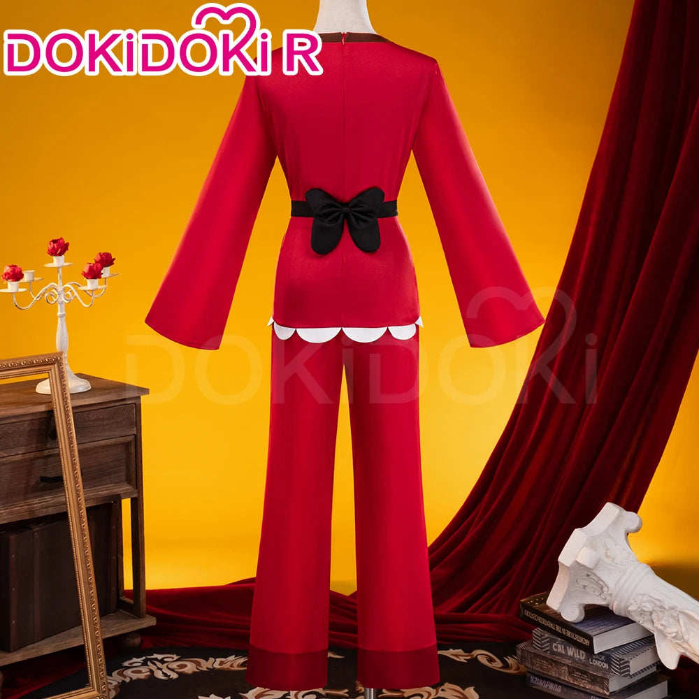 IN STOCK Charlie Vaggie Cosplay Costume Anime【S-3XL】DokiDoki-R Women Red Pajamas Charlie Morningstar Halloween Plus SIze