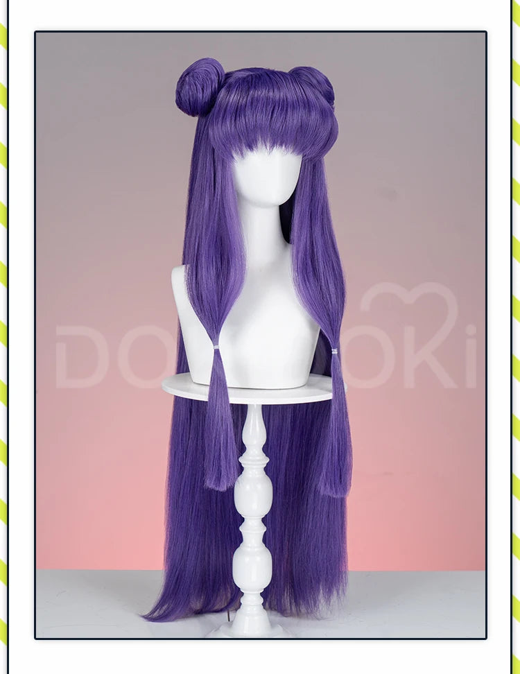 IN STOCK Shampoo Wig Anime Ranma 1/2  DokiDoki Cosplay Wig Cute Women Purple Long Hair Heat Resistant Synthetic Wig Halloween
