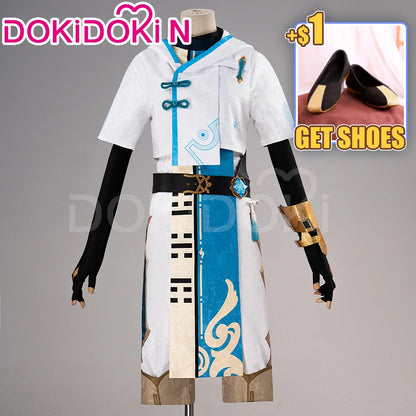 Chongyun Cosplay Costume Game Genshin Impact【XS-3XL】DokiDoki-N Men Chongyun Plus Size