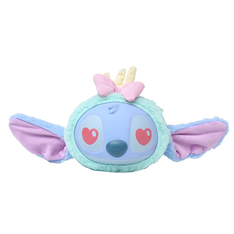 New Disney Stitch Cartoon Plush Backpack Cute Winter Gift For Girls Stuffed Animal Toy Plushie Bag Kids Carry-On Satchel