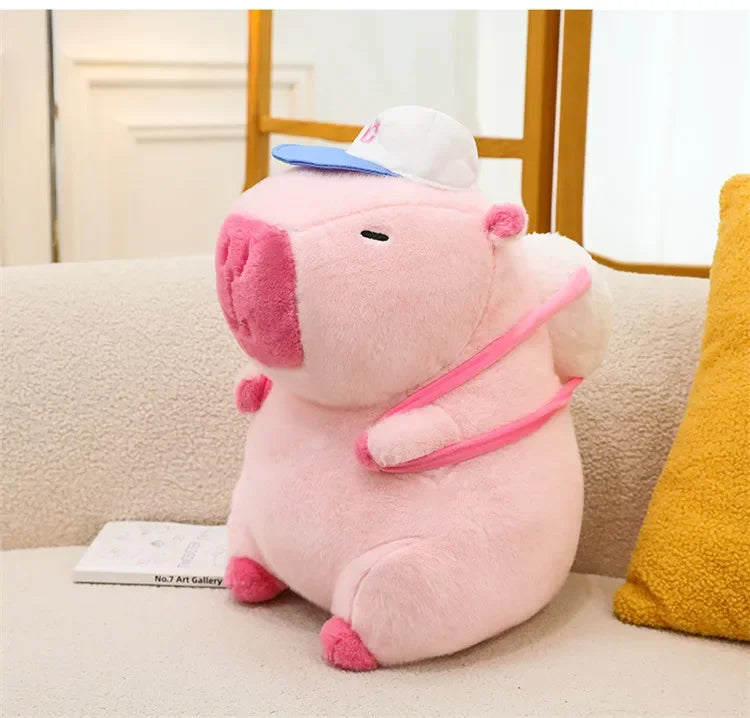 55cm Big Size Capybara Cartoon Anime Plush Stuffed Doll Room Plushies Pillow Kawaii Peluche Ornaments Children's Holiday Gifts