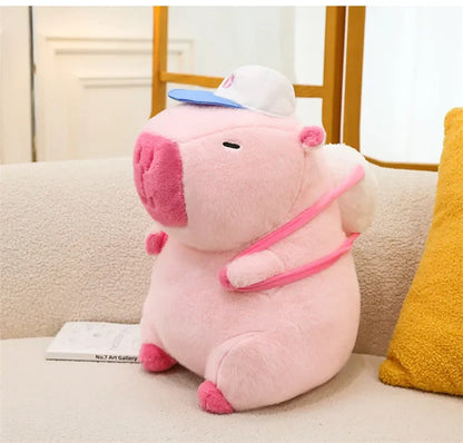55cm Big Size Capybara Cartoon Anime Plush Stuffed Doll Room Plushies Pillow Kawaii Peluche Ornaments Children's Holiday Gifts