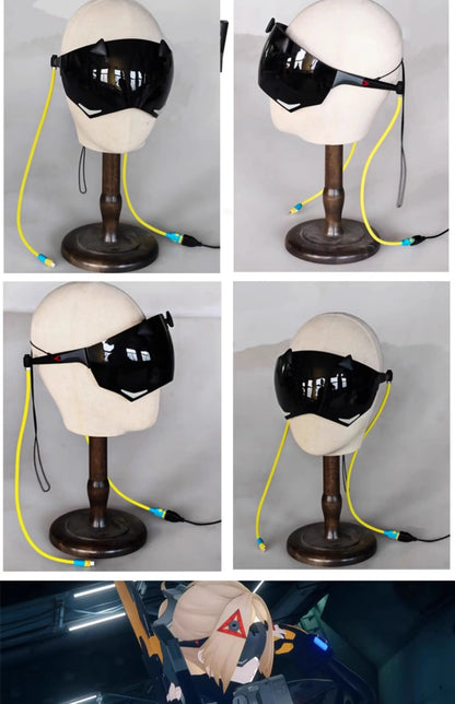 Zenless Zone Zero Trigger Cosplay Luminous Mask Props Eye Mask Obol Squad Halloween Party for Women Men Carnival Birthday Gifts