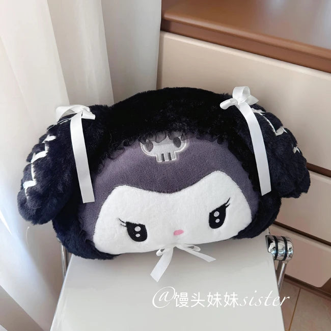 Sanrio Lolita My Melody Headrest Back Cushion Car Seat Belt Cover Stuffed Anime Kuromi Cuddly Pillow Plushies Xmas Gifts Girl