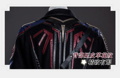 iCoser Love and Deepspace Caleb Cosplay Costume Wig Farspace Colonel Uniform Trench Hat Halloween Party Women Men Carnival Props