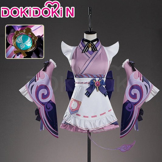 IN STOCK Yumemizuki Mizuki Cosplay Costume Game Genshin Impact【XS-3XL】DokiDoki-N Women Cute Dress Plus Size