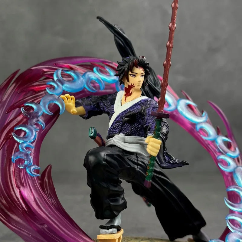2025 Demon Slayer Anime Figures Tsugikuni Yoriichi Action Figure With Light Pvc Statue Figurine Model Doll Toys Christmas Gifts