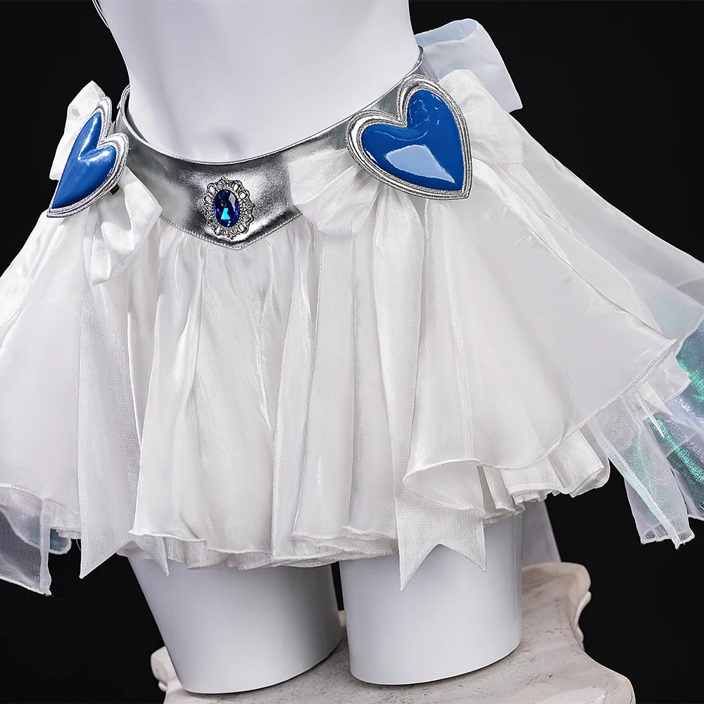 Anime New Panty Stocking with Garterbelt Stockiel Anarchy Stocking Cosplay Costume Angel Skirt Wings Halloween for Women Girls