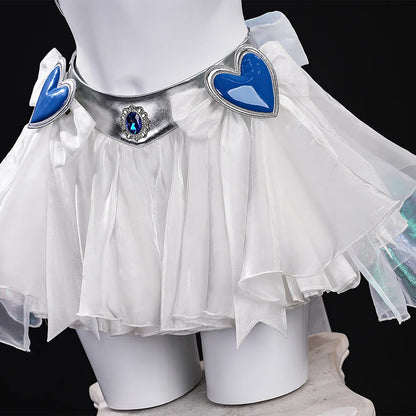 Anime New Panty Stocking with Garterbelt Stockiel Anarchy Stocking Cosplay Costume Angel Skirt Wings Halloween for Women Girls