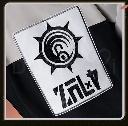 Enjin Cosplay Costume Anime Gachiakuta Cosplay【XS-3XL】DokiDoki-R Enjin Costume Windbreaker Janitor Men Bag Toge Wig Plus Size