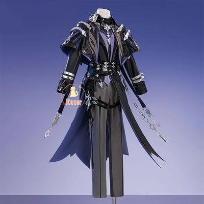 Genshin Impact Kyryll Chudomirovich Flins Cosplay Costume Wig Uniform Outfit Carnival Halloween Party for Women Men Role Play