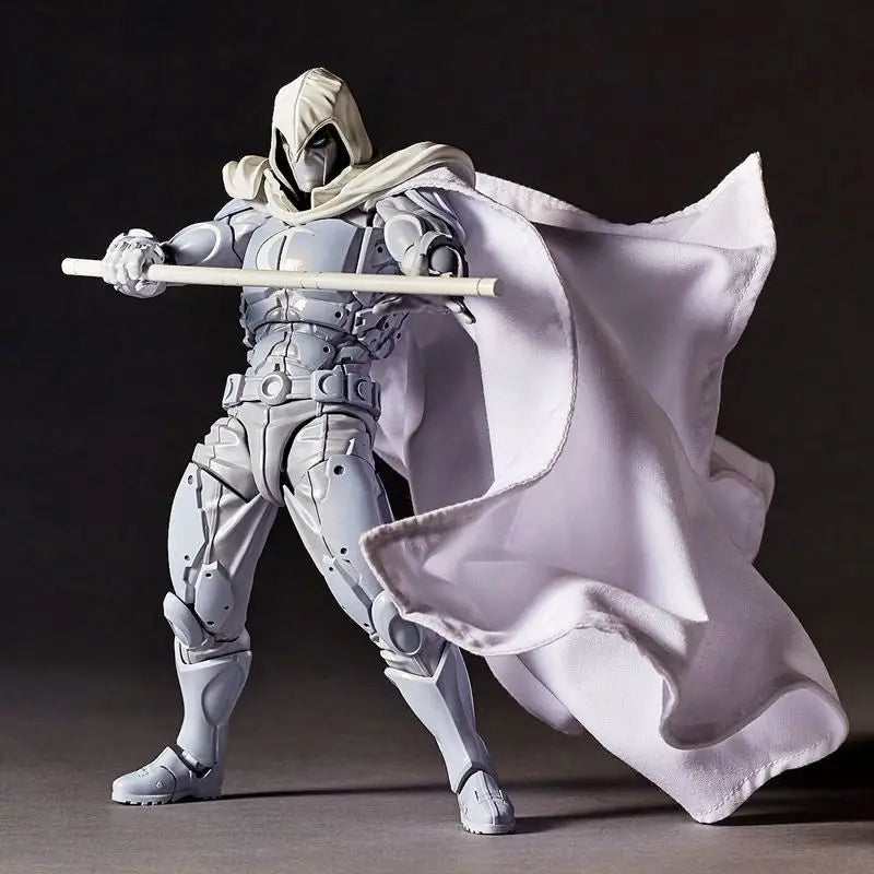 New Moon Knight Figure Revoltech Amazing Yamaguchi Marc Spector Action Figurine Collection Ornament Model Toys Birthday Gifts