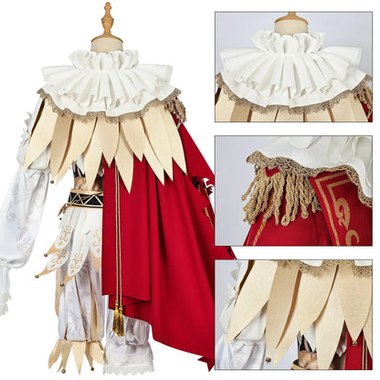 iCoser Identity V Hullabaloo Brightest Star Cosplay Costume Wig Mike Morton Uniform Hat Ring Halloween Party Women Men Carnival