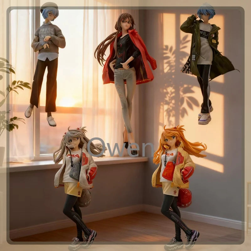 Anime NEON GENESIS EVANGELION Ayanami Rei Figurine Asuka Langley Soryu Action Figure PVC Stance Statue Collection Model Toy Gift