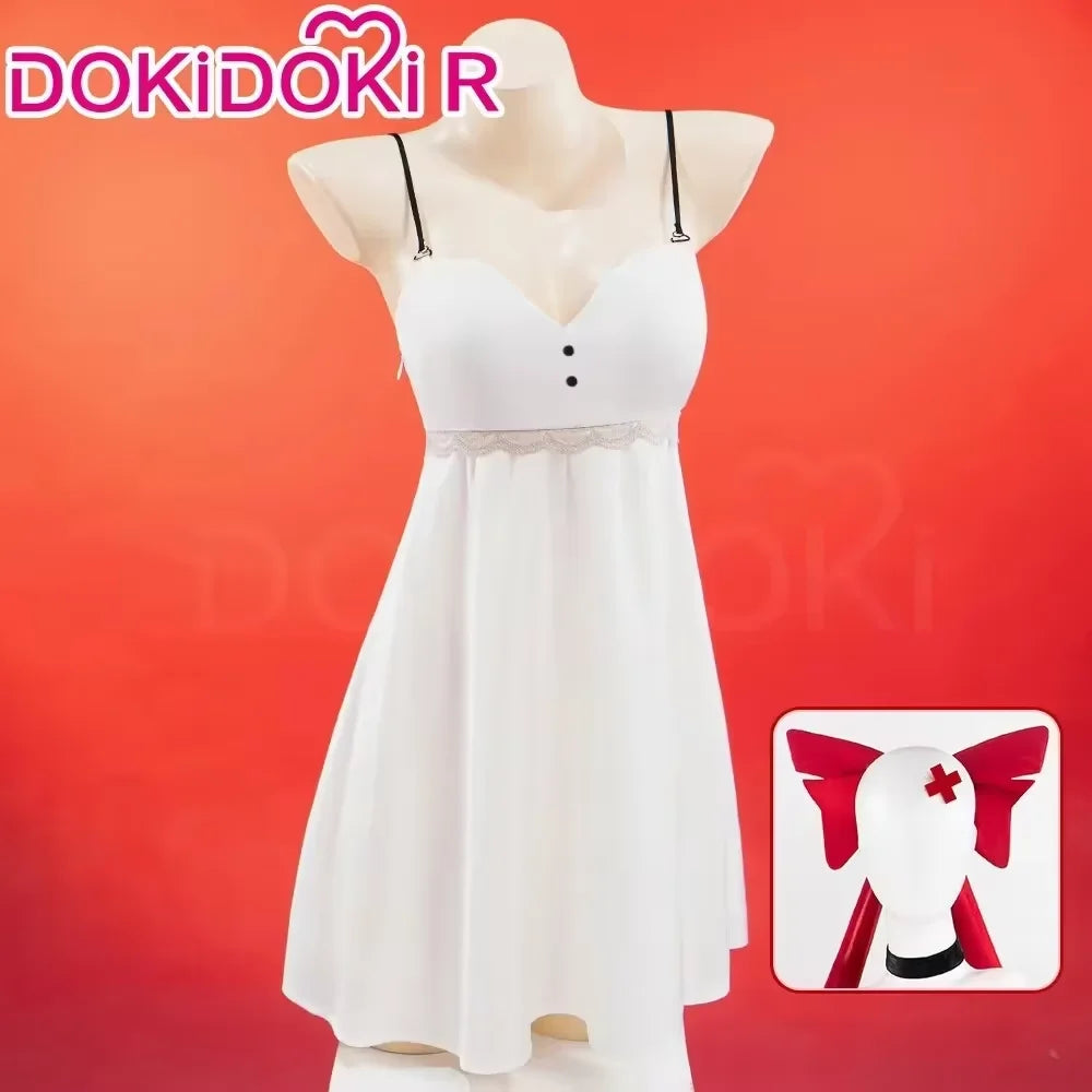 Charlie Vaggie Cosplay Costume Anime S-3XL Dokidoki-R Women Red Pajamas Morningstar Halloween Plus Size - S