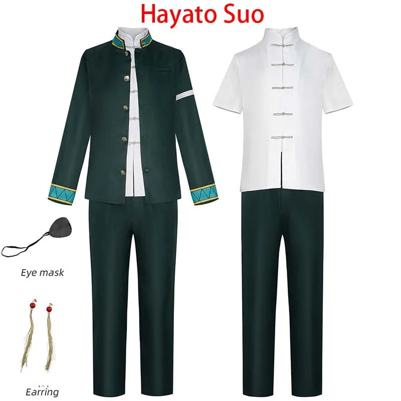 HOMCHEE TRENDS CosCN Hayato Suo School Uniform Set Cotton Polyester