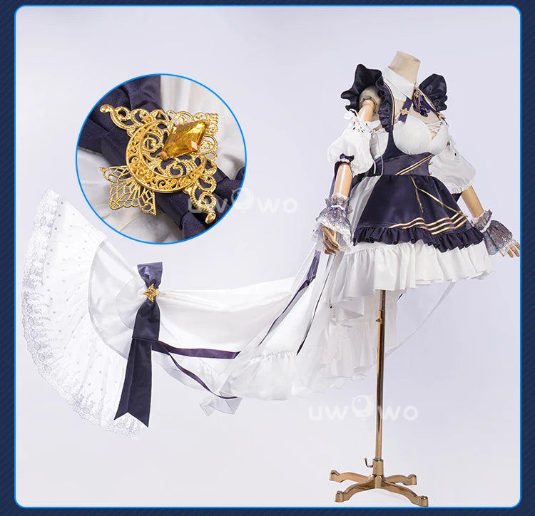 IN STOCK UWOWO Cheshire Cosplay Game Azurr Lanee Cheshire Default Cosplay Costume New outfit Halloween Costume