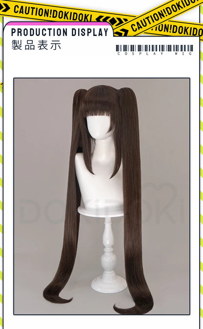 IN STOCK Chocola /Vanilla Wig Nekopara Cosplay DokiDoki Halloween Wig Long brown Hair Chocola Cosplay Ears Vanilla Free Wig Cap
