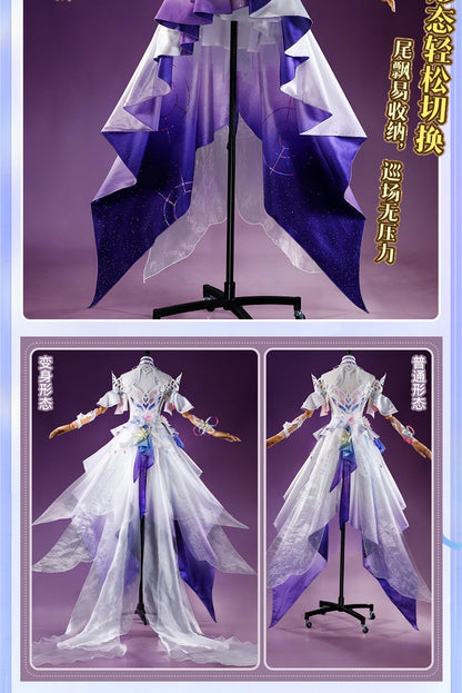 Honkai Star Rail Cyrene Cosplay Costume Wig Dress New Skin Uniform Metal Accessory Elysia Amphoreus Halloween Party Women Girls