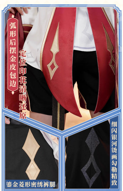 Genshin Impact Dahlia Cosplay Costume Wig New Skins Uniform Hat Goth Vampire Heterochromia Boy Mondstadt Halloween for Women Men