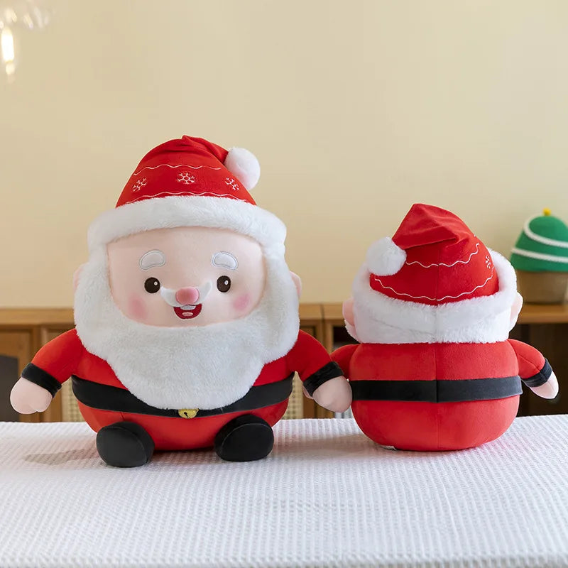 New 50cm Plush Santa Claus Doll Stuffed Toy Cuddly Pillow Christmas Gift for Kids Birthday Xmas Present Wholesale Small Gift