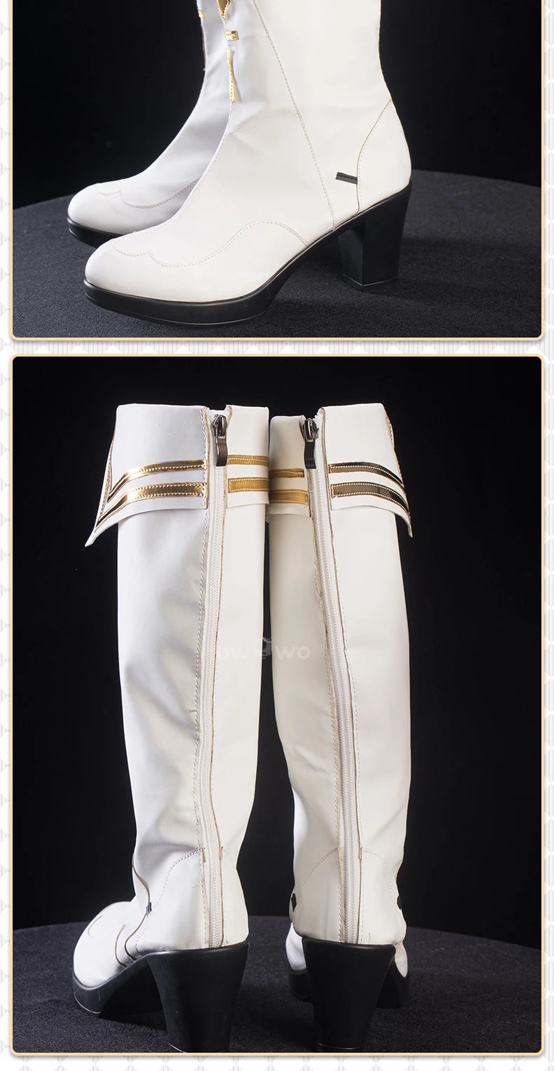 UWOWO Phoebe Shoes Game Wuthering Waves Phoebe  Cosplay Shoes White shoes Woman Size 36-43