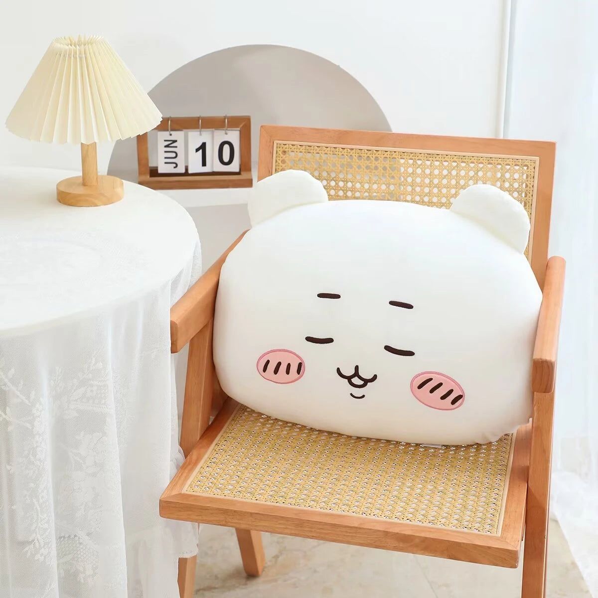 Comfortable Chiikawa Back Cushion Very Soft Throw Pillow Stuffed Hachiware Usagi Momoga Cuddly Plushies Sofa Bed Home Decor