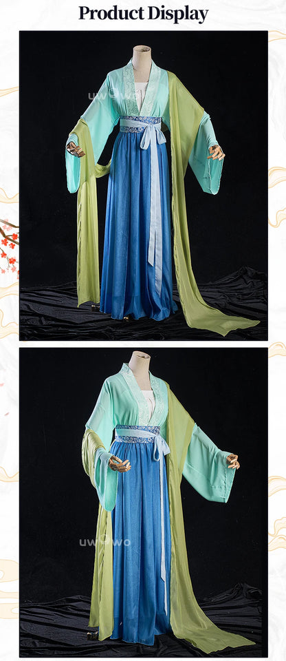 IN STOCK UWOWO Maomao Cosplay Anime The Apothecaryy Diariess Maomao Frog Green Hanfu Style Hunt Cosplay Costume New suit