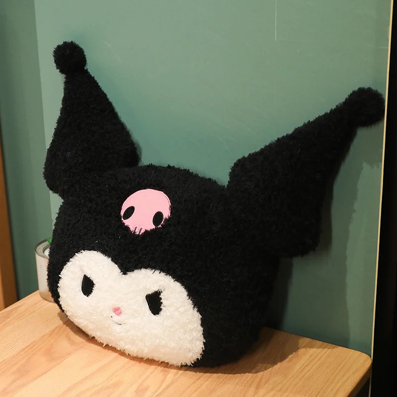 Big Size Kuromi Back Cushion Very Soft Cuddly Pillow Sofa Bed Back Cushion Home Decor Stuffed Anime Plushies Xmas Gifts Girl