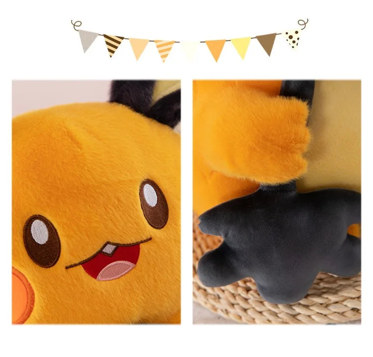 70CM Big Size Pokemon Plushies Dedenne Cartoon Anime Peluche Kawaii Ornament Comfortable Soft Doll Children Toy Cushion Gift