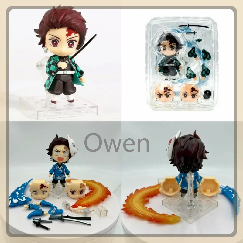 Tomioka Giyuu Anime Demon Slayer:Kimetsu no Yaiba Figurine Tokitou Muichirou Action Figures PVC q-version Collection Model Toys