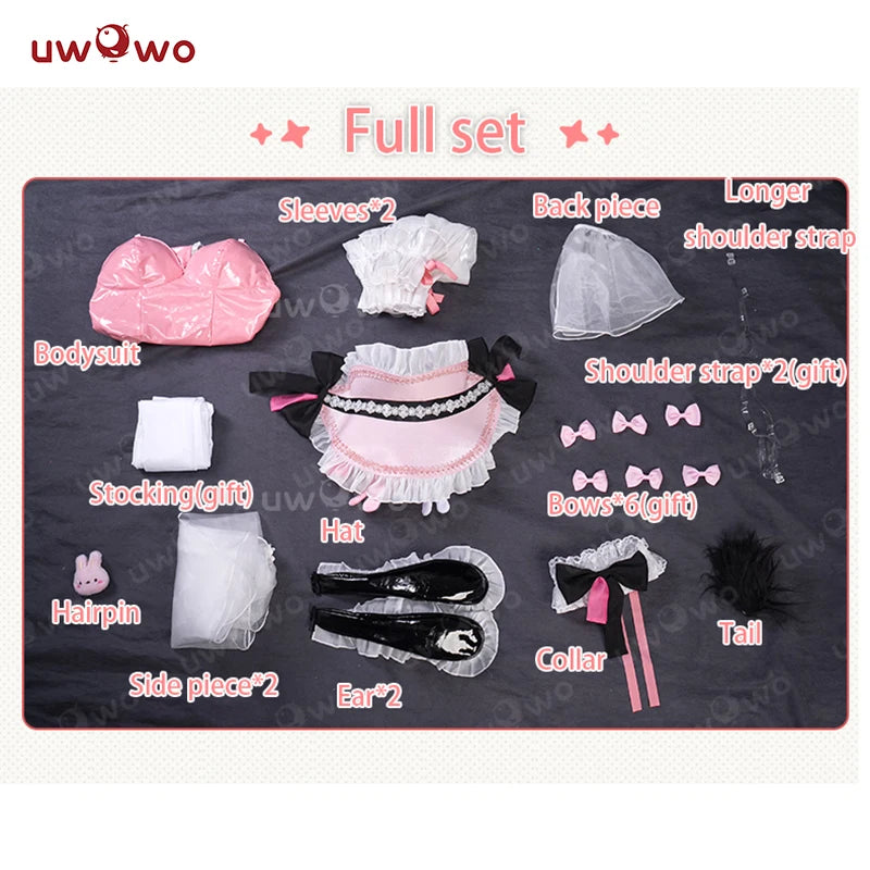 IN STOCK UWOWO HalfordD Cosplay Game Azurr Lanee Halfordd Bunny Cosplay Costume Sexy Costume Halloween Costume
