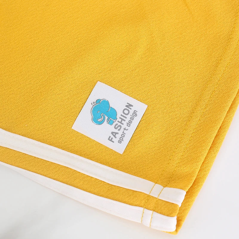 Baby Boys Girls Shorts Kids Toddler 1 to 2 3 4 5 6 7 8 9 10 11 Years Cute Polyester Yellow Children Shorts Korean Summer Clothes