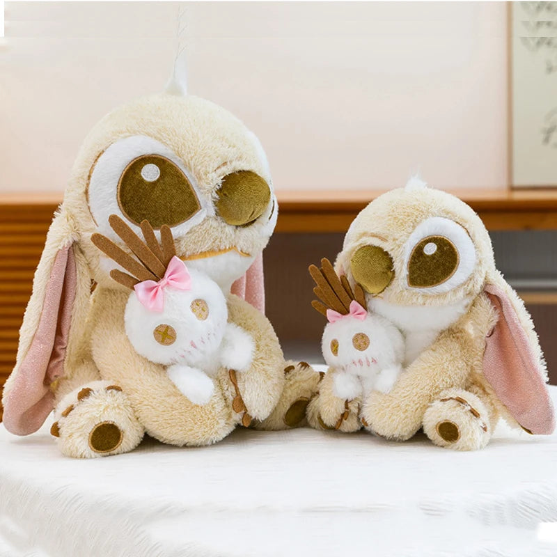 25/60CM Golden Disney Lilo and Stitch Plush Toy Cartoon Anime Stuffed Kawaii Stich Scrump Doll Plushie Kids Birthday Xmas Gifts