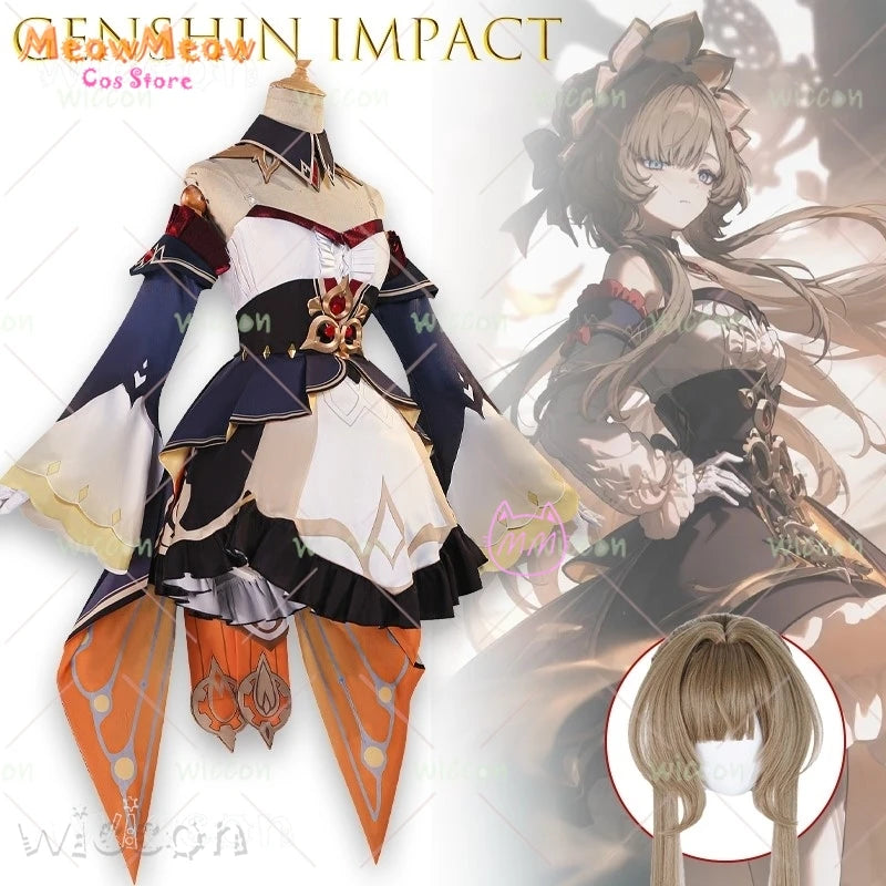 Genshin Impact Sandrone Cosplay Costume Adult Polyester Set - suit wig a / xxl 40
