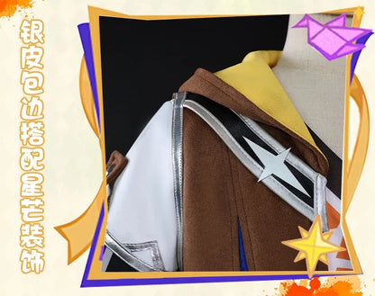 Genshin Impact Bennett Cosplay Costume Wig Uniform Adventures in Blazing Hue New Skin 3D Accessories Halloween Party Women Men