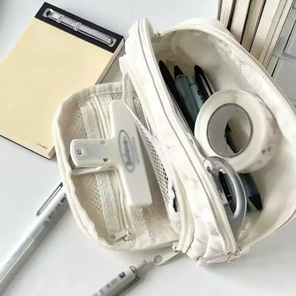 High-end Pochacco Sanrio Anime Kawaii Pen Bag Cute Cartoon Student Pencil Box Stationery Case Large Capacity Cosmetics Storage