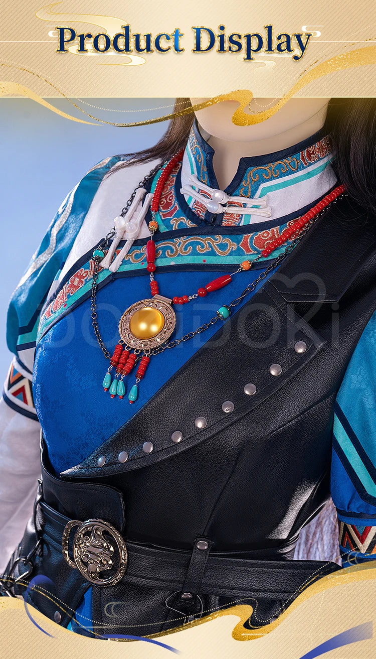 Heavy Frost Heroine Cosplay Costume Game Love and Deepspace DokiDoki-R Women Halloween Dress Heroine MC Blue Suit Sylus